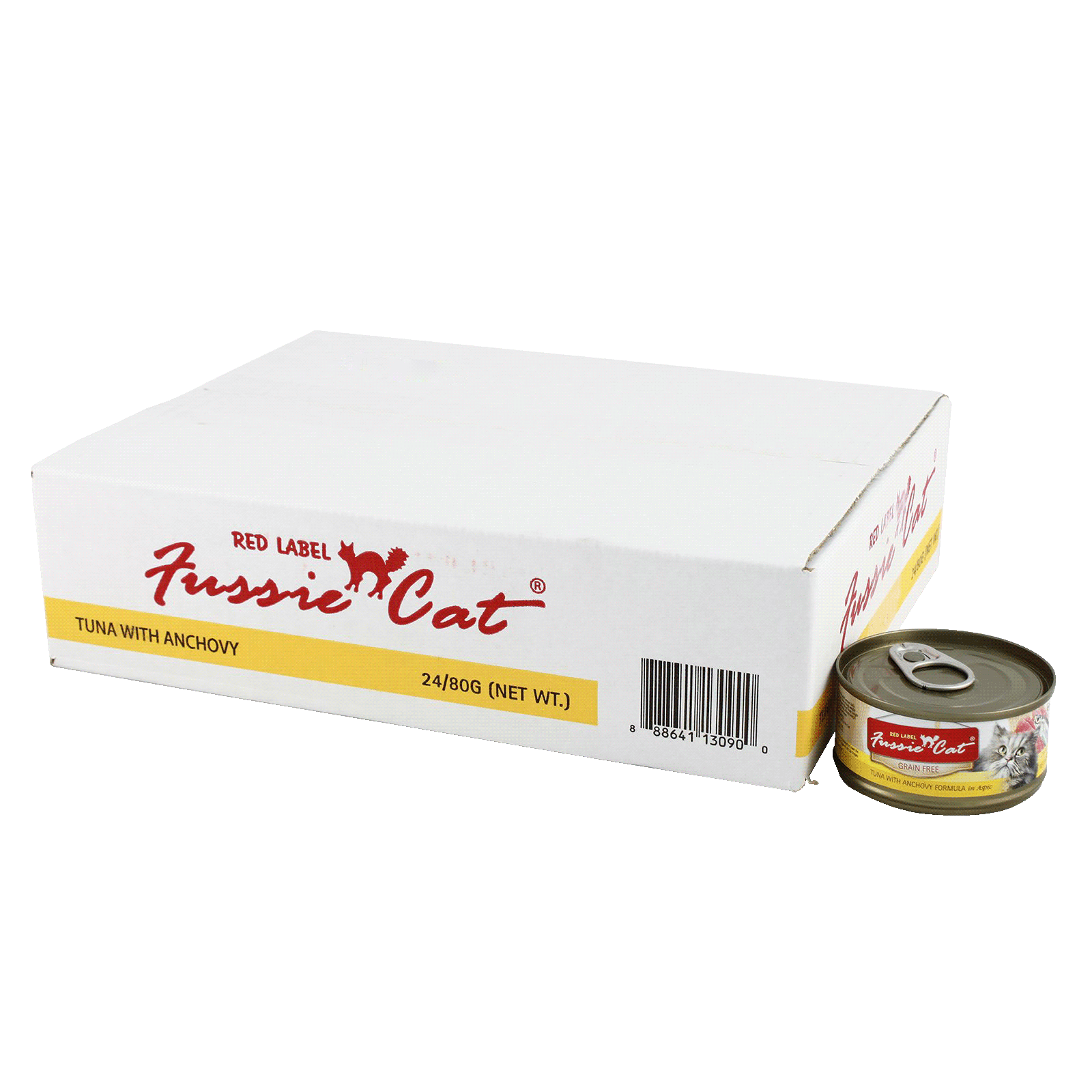 Buy Fussie Cat Red Label Tuna with Anchovy Formula in Aspic 24 x