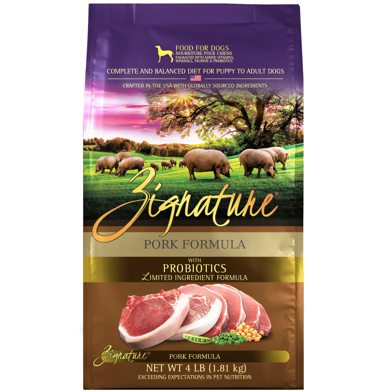 Buy Zignature Pork Formula Dog Dry Food 4LB Pets Global Singapore Online Shopping and Delivery Pets Global Pte Ltd